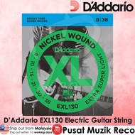 D'Addario EXL130 Nickel Wound Electric Guitar String SET Extra Light 08-38