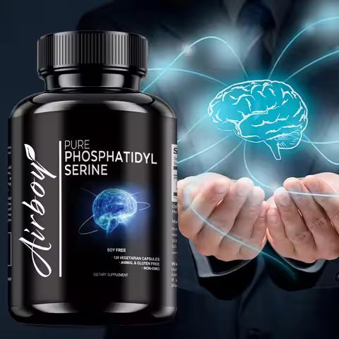 Phosphatidylserine Capsules - Support Brain Health Healthy Brain Aging ,Cortisol,Stress, Memory and 