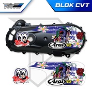 TRANSPARENT STRIPING | MOTORCYCLE CVT TANK | TRANSPARENT CLEAR CVT BLOCK | STICKER CVT