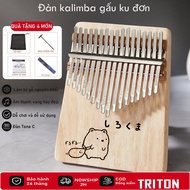 KUDON BEAR wooden kalimba 17 keys free 4 accessories