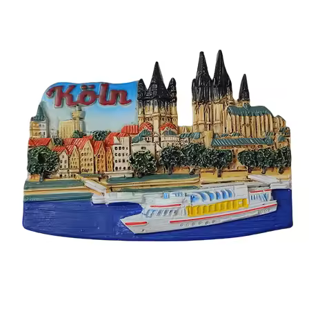 Cologne Germany 3D Fridge Magnet Souvenir Gift,Resin Handmade Koln Refrigerator Magnet Home Decorati