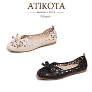 ATIKOTA Women Flat shoe - Bow Design & Breathable & Hollow ATIKOTA Women Shoes