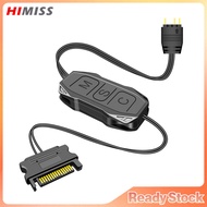 HIMISS Argb Mini Controller With Lengthen Cable Wide Compatibility 5v 3-pin To SATA Power Supply RGB