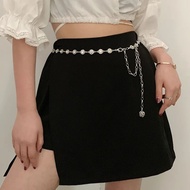 Waist Chain Belt Female Girl Seal Rope Metal y2k High-End Summer Dress Trendy ins Style Decoration W