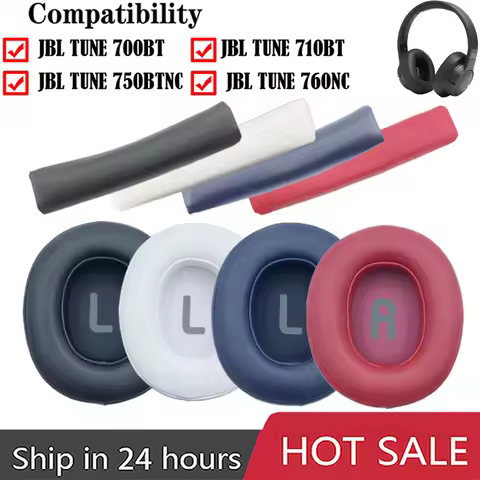 EarPads for JBL TUNE 700BT 710BT 700BTNC 750BT 760BTNC Leather Earmuffs Earbuds Accessories Head Bea