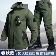 Jacket Interchange Jacket Spring Autumn Tactical Jacket Suit Men Workwear Workwear Workwear Windproo