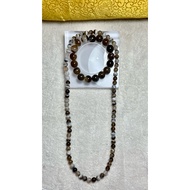 Botswana agate bracelet/3 laps or SET