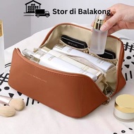 G9 Pillow Cosmetic Bag Fully Open Storage Bag Pocketed Separation For Makeup Skincare Product