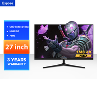 จอคอมพิวเตอร์ 144hz จอคอม monitor จอโค้ง เต็มจอไร้ขอบ 27นิ้ว จอคอมพิวเตอร์ 24นิ้ว Ultra HD LED IPS 1MS HDMI/DP/VGA รับประกัน 3ปี