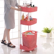 []Hollow out3Plastic Handheld Wholesale Storage Basket Bathroom Laundry Basket Layer Laundry Basket 