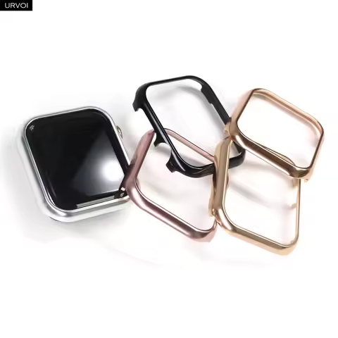 URVOI Case for Apple Watch ultra 3 2 Series 11 10 9 8 SE Shiny Metal frame cover aluminium alloy bum