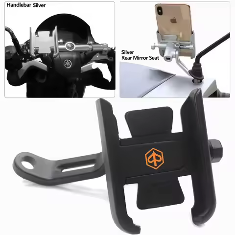 For PIAGGIO Liberty125 MP3 500 Medley Beverly 300 ZIP50 X7 X9 Bicycle Mobile Phone Holder Handlebar 