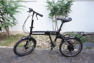 จักรยานพับได้ญี่ปุ่น - ล้อ 20x2.125 - เกียร์ 6 สปีด - Hummer - สีดำ [จักรยานมือสอง]
