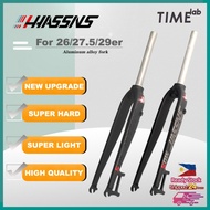 ❦✢HASSNS Bike Fork  Hard Aluminum Alloy 26/27.5/29er for Mountain Bikes MD5 gjj