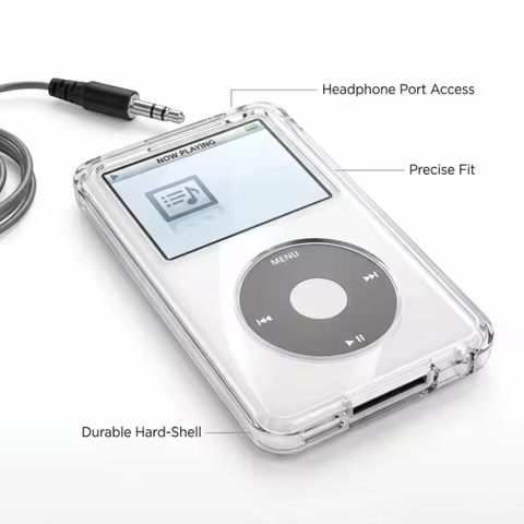 Transparent For IPod Classic Protective Case for iPod Classic 6th Gen 80GB/120GB,7th Gen 160GB & iPo