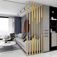 YVYKFZD 7 Pcs Room Divider Post, Wall Partition Room Divider Floor, Iron Privacy Screens Columnar, R