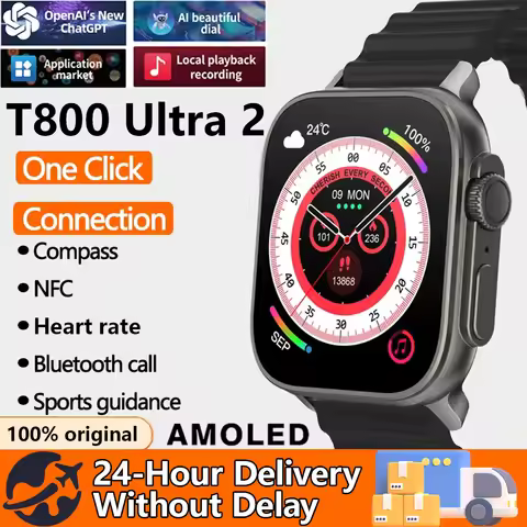 2026 New T800 Ultra2 Smart Watches 2.19 Inch Smart Watch Bluetooth Call IWO Series 8 Sports Smartwat