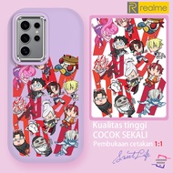 Horror Animation "DAN DA AND" Q Version of The Little Characters Case for Realme C65 C63 C61 C21 C15