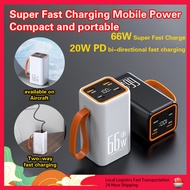 SG【READY STOCK】66W Super Fast Charge 30000mAh Fast Charging Power Bank Portable Charger Mobile Power Mini Mobile Power D