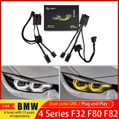 J ONE For BMW M3 F80, M4 F82, CSL, yellow DRL, 4 Series F32, F33, F36, flashing function LED panel, 