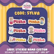 Custom Name Label Sticker - Sylvanian Silvanian (100pcs) Name Sticker