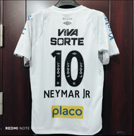 Fan Edition 2025/26 New Santos Home and Away Neymar 10 Transfer Jersey Barcelona Liga Short Sleeve B