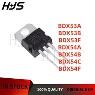 10Pcs/LOT Brand  BDX54F BDX53B BDX53F BDX54B BDX54A BDX54C BDX53A TO-220 Darlington transistor MOS C