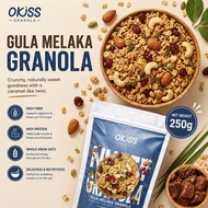 Okiss Gula melaka and nuts Granola 【10% sugar】250g