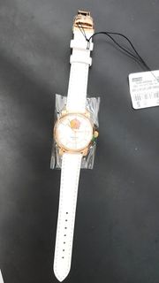 Tissot 玫瑰金白色錶帶女錶