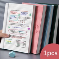 Sổ Tay Kẻ Ô A5/Sổ Ghi Chép Bìa Cứng Cao Cấp Dày Giấy Da Giả 100 Tờ/200 Trang