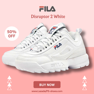 รองเท้า FILA Disruptor 2 white OST0045454-54-11-37 รองเท้าผ้าใบฟิลา เพิ่มความสูง ใส่สบาย