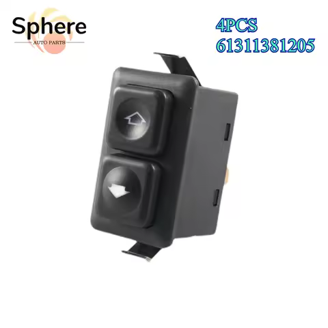4Pcs 61311381205 6131 1381 205 61 31 1 381 205 5Pins Electric Power Window Switch Button For BMW E23