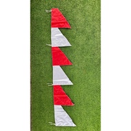 MERAH PUTIH Red AND WHITE ZIG ZAG UMBUL / UMBUL COLOR UMBUL 6 - 10 WAVES