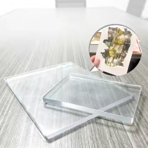 New Transparent Gel Printing Plate Silicone Gel Press Monoprinting Gel Plate Reusable Gel Arts Clear