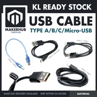 Data Cable Type-A Type-C MicroUSB Type-B 0.5m 1m 30cm 0.3m 100cm Data Transfer Upload Code