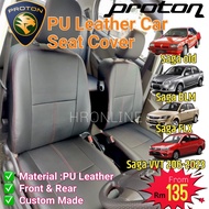 Proton saga Car PU Leather saga blm saga flx saga vvt 2016-2023 Car Seat Cover Cushion Cover