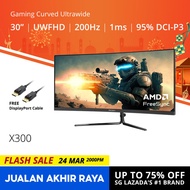 PRISM+ X300 30" 200Hz 1ms Curved Ultrawide 21:9 [2560 x 1080] Adaptive Sync Gaming Monitor