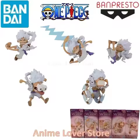 IN STOCK Bandai Banpresto Original One Piece WCF Special Nika Monkey D Luffy Anime Figures Toys for 