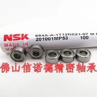 NSK Imported Bearing 684ZZ 4 * 9 * 4mm L-940ZZ W684ZZ 684T12ZZ High Speed Bearing