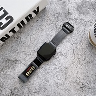 UAG สายเครื่องประดับสำหรับ Apple Watch Band 7สายรัดข้อมือไนลอนเครื่องประดับขนาด45มม. 41มม. 44มม. 40มม. 38มม. 42มม. สำหรับ I Watch Series 7/6/5/4/3/2/1 SE