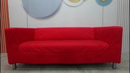 新北二手家具 推薦-布沙發 紅色 兩人座 雙人沙發 沙發椅 辦公室會客室店面 套房民宿租屋 台北二手家具 桃園二手家具