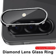 For Samsung Galaxy A56 5G Diamond Camera Screen Protector Tempered Glass Camera Cover Samsung A56 A3
