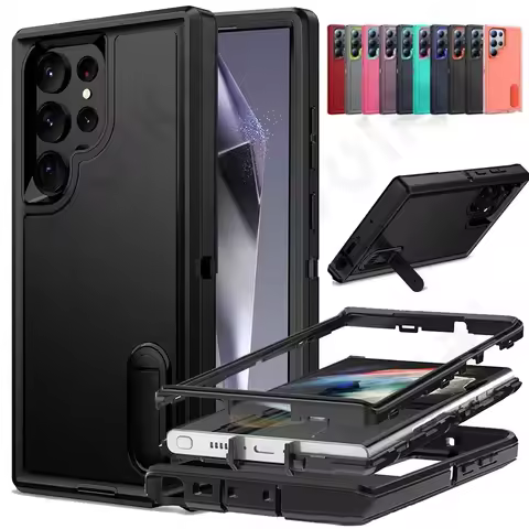 Case For Samsung Galaxy S24 S23 S22 Ultra plus A16 A06 A15 Heavy Duty Shockproof Anti-Scratch Rugged