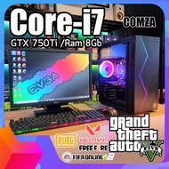 คอมพิวเตอร์ ครบชุด Core i7-4000 /GTX 750Ti /Ram 8Gb ทำงาน-เล่นเกมส์ พร้อมใช้งาน สินค้าคุณภาพ พร้อมจั