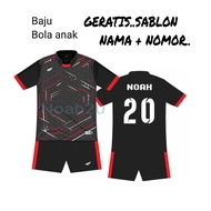 Baju bola Anak /Free Sablon Nama Nofu / jersey stelan bola futsal voli badminton kaos olahraga