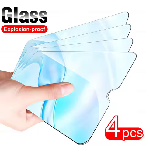 4PCS Full Cover Protective Glass For Vivo Y21 Y52 Y72 5G Tempered Film For Vivo Y21 Y31 Y53S 4G Y33S