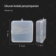 Small plastic teether storage box 9.5x9.5x2.8cm RK3