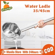 45cm 35cm Stainless Steel Soup Ladle Long Handle Sauce Seasoning Spoon With Pour Spout For Drizzle