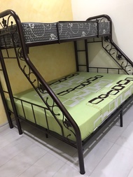 100% Metal Single Over Queen Bed Katil Bujang Queen Bed Double Decker Bed Katil Besi