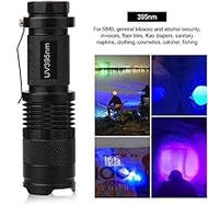 Hzwsyxgssg 395/365 nM UV Ultra LED Flashlight Blacklight Light Inspection Lamp Torch Purple Flashlig
